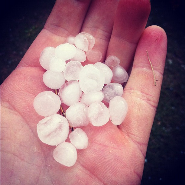 Crazy hail storm